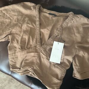 Zara Women's Tan Top
